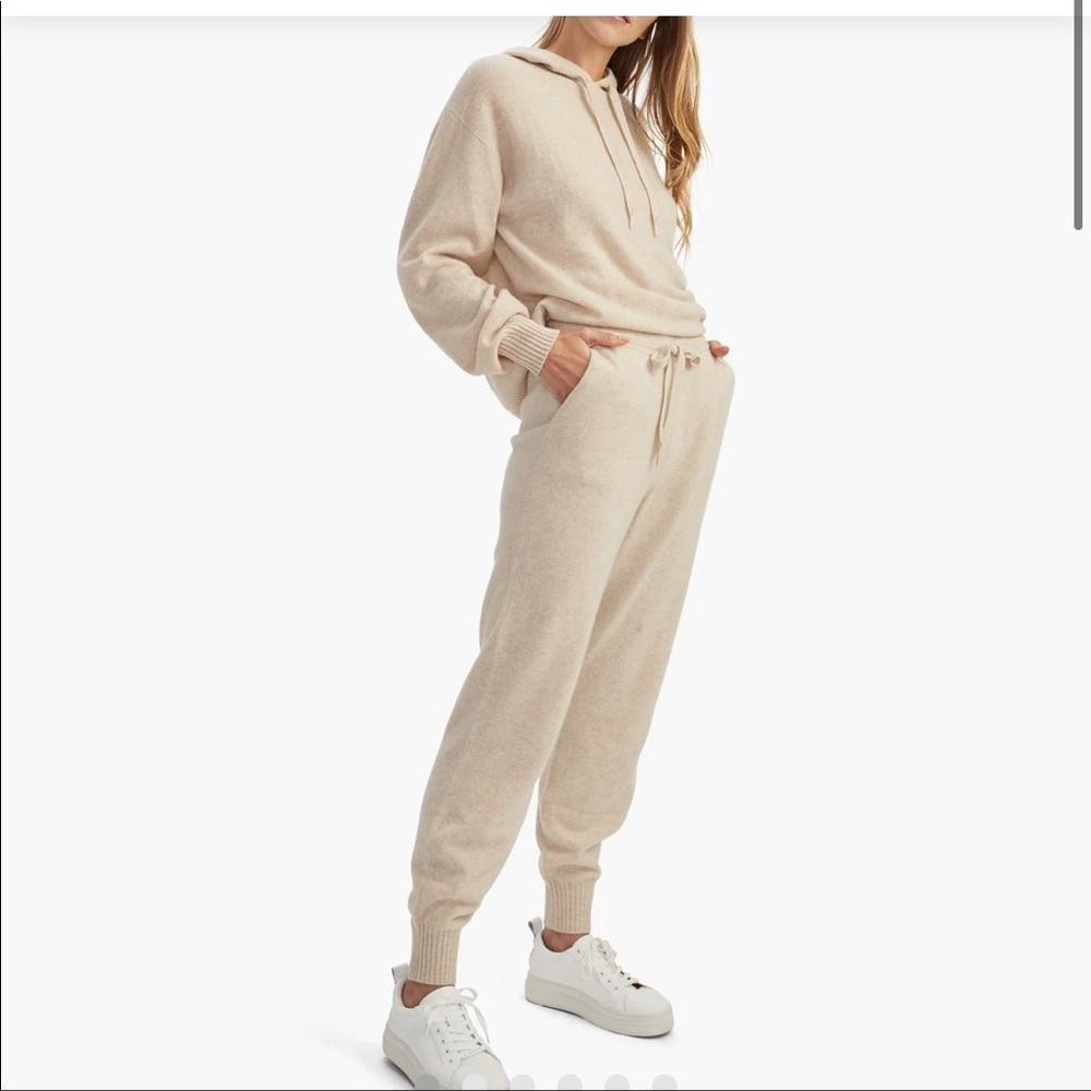 Naadam Cashmere Balloon Jogger Winter White XS